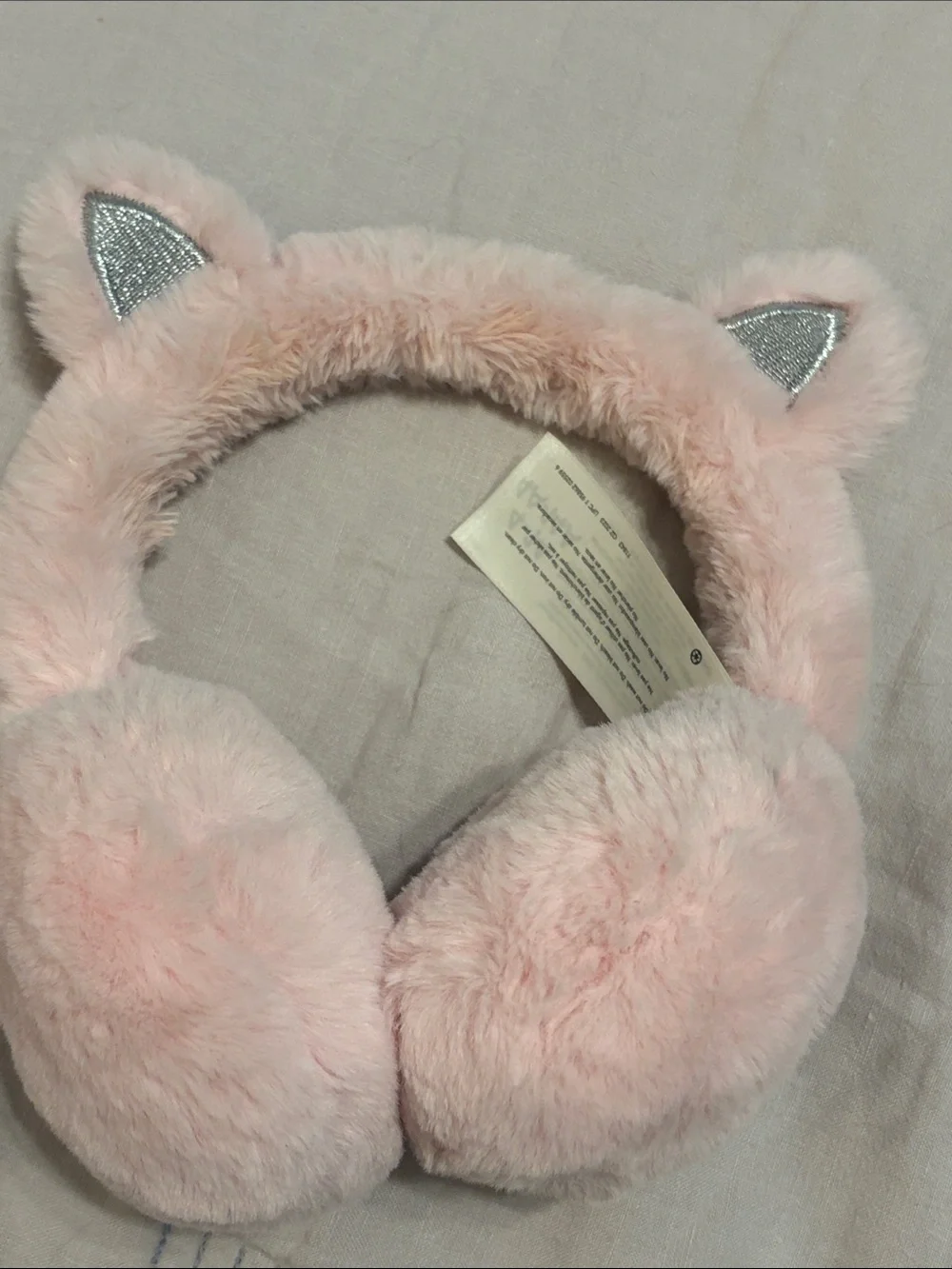 Carter’s Kid’s Pink Faux Fur Cat Ear Earmuffs 4-14 kitty costume